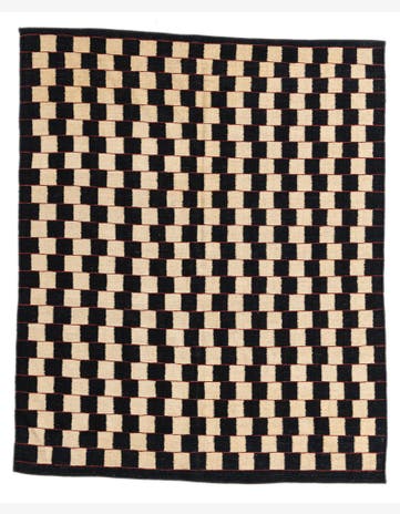 5' 2 x 6' 3 Hand Woven Kilim Modern Wool Rug