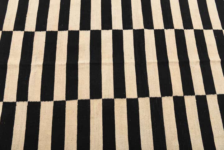 4' 1 x 5' 11 Hand Woven Kilim Modern Wool Rug