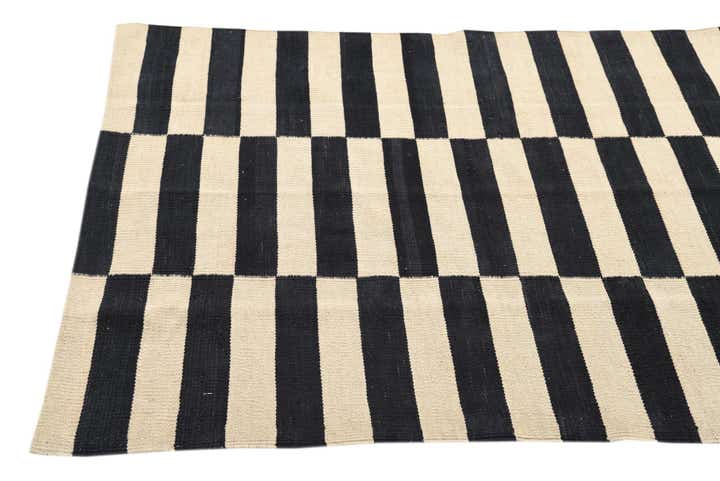 3' 4 x 4' 11 Hand Woven Kilim Modern Wool Rug