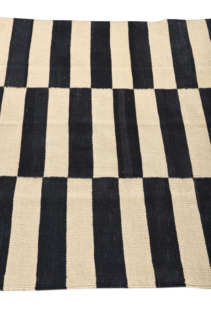 3' 4 x 4' 11 Hand Woven Kilim Modern Wool Rug