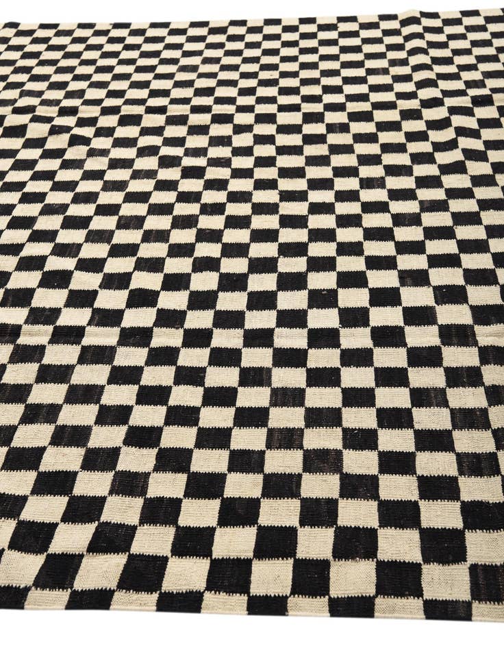 Detail image of 8' 6 x 16' Hand Woven Kilim Modern Wool Rug