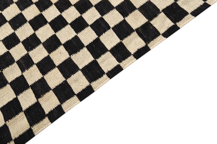 Detail image of 8' 6 x 16' Hand Woven Kilim Modern Wool Rug