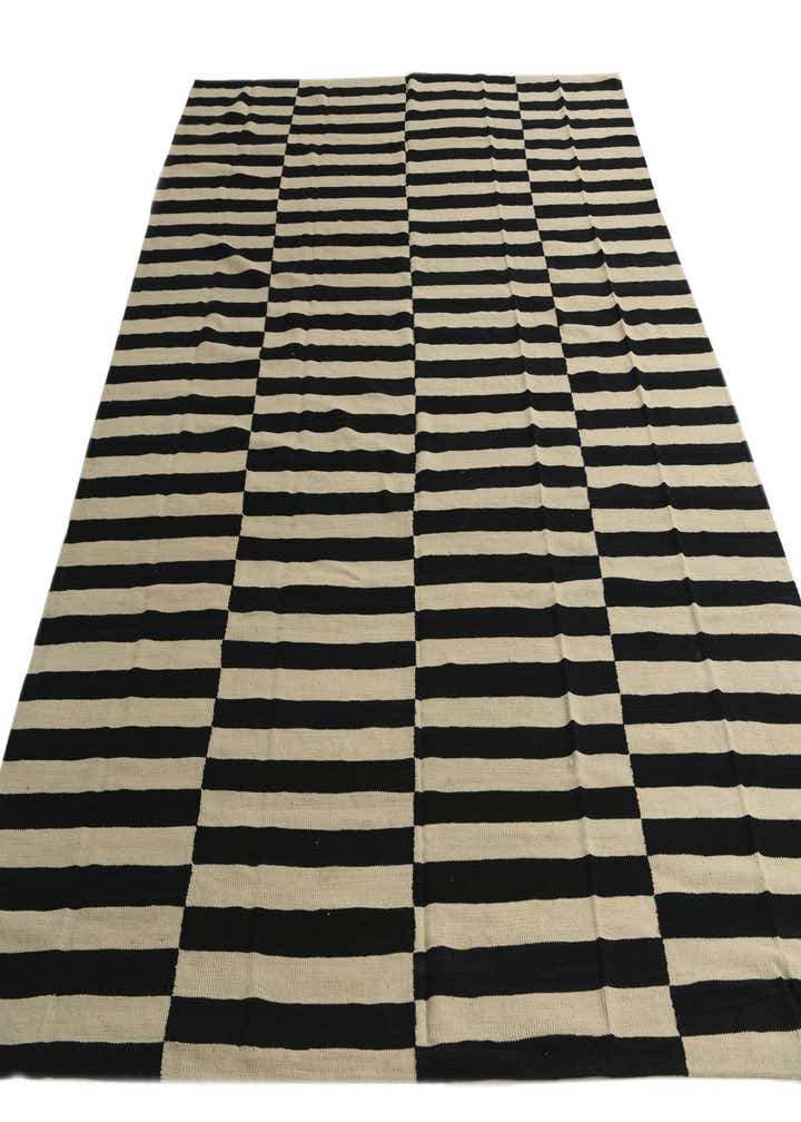 8' 1 x 9' 8 Hand Woven Kilim Modern Wool Rug