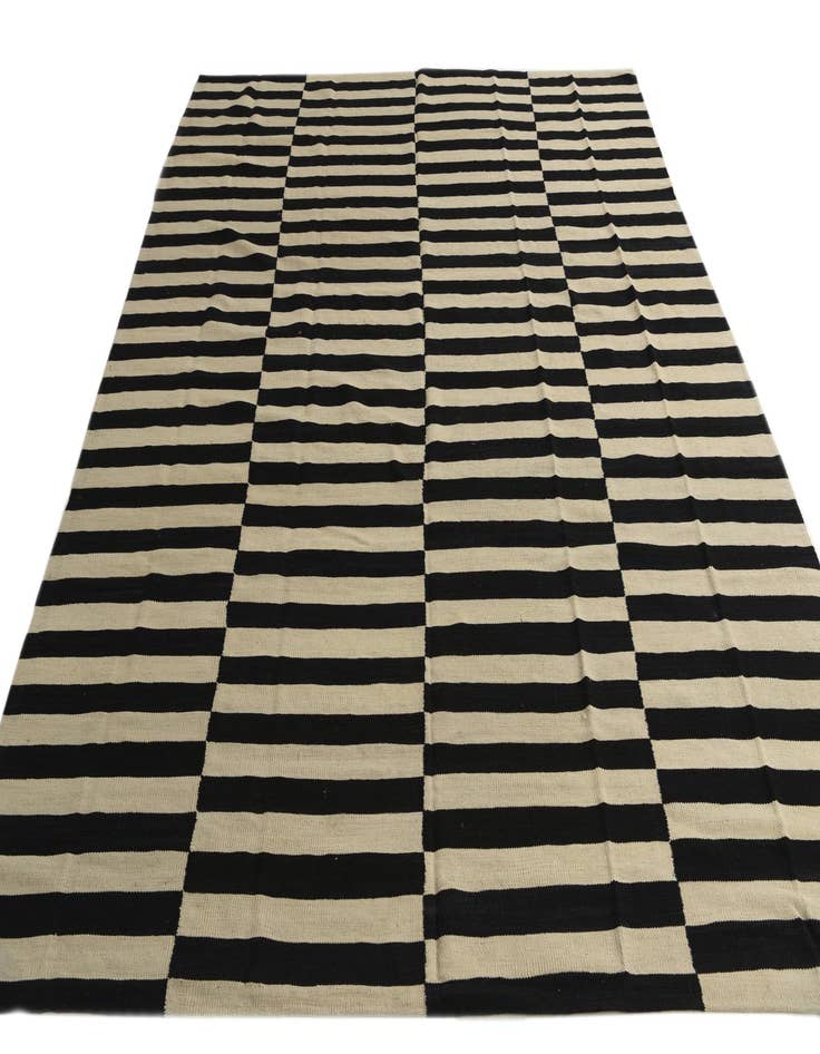 Detail image of 8' 1 x 9' 8  Hand Woven Kilim Modern Wool Rug