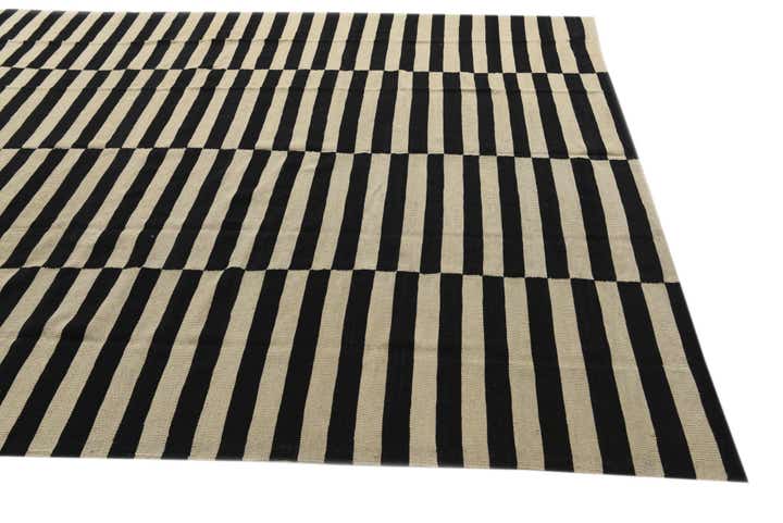 8' 1 x 9' 8 Hand Woven Kilim Modern Wool Rug
