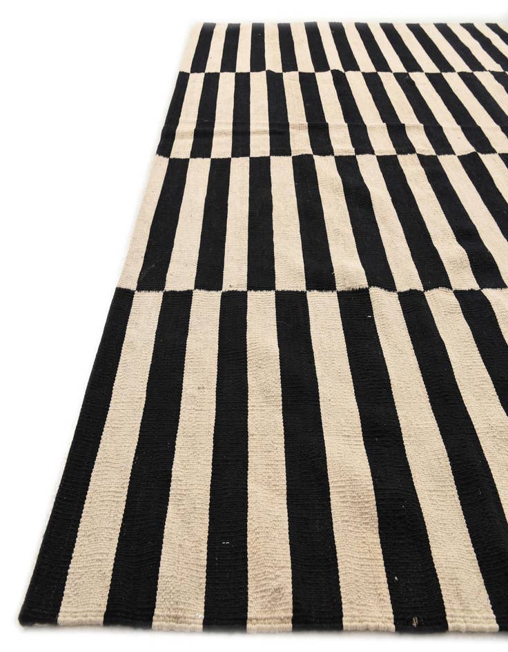 Detail image of 6' 8 x 9' 9  Hand Woven Kilim Modern Wool Rug