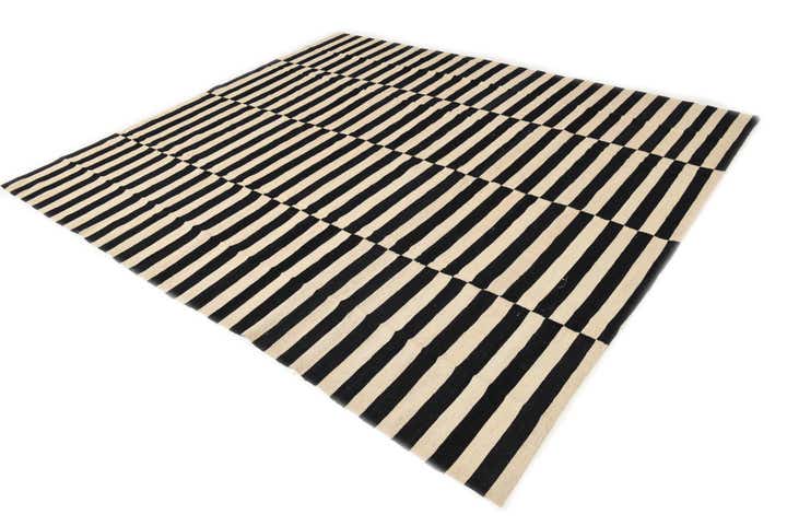 8' 5 x 9' 7 Hand Woven Kilim Modern Wool Rug