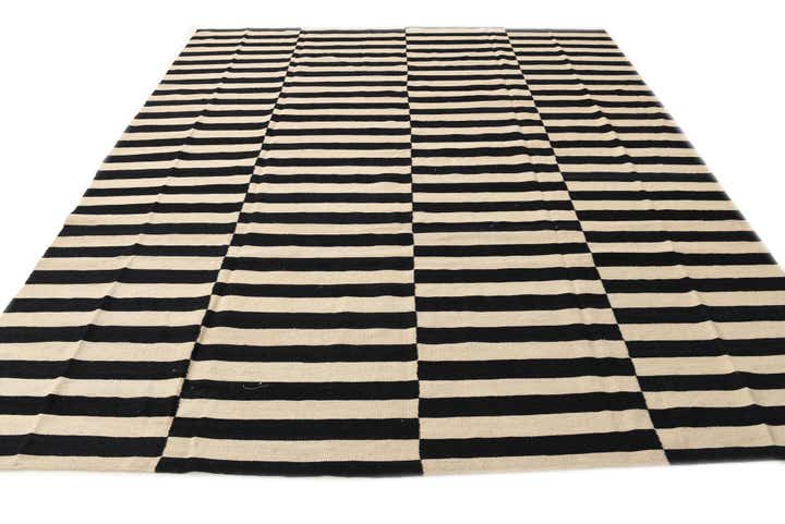 8' 5 x 9' 7 Hand Woven Kilim Modern Wool Rug