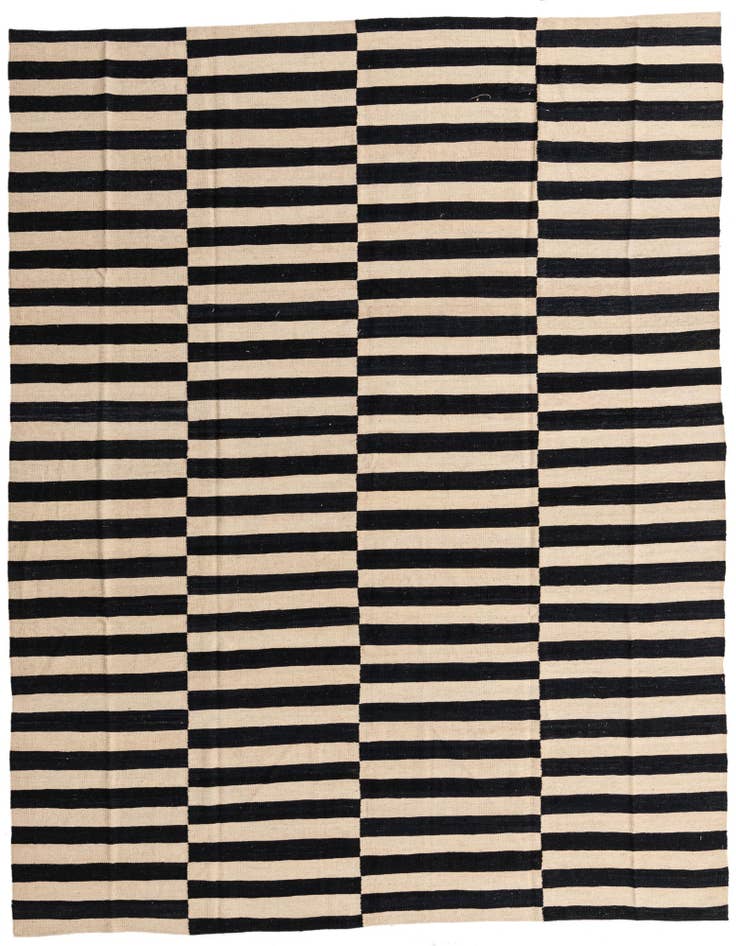 Detail image of 8' 5 x 9' 7 Hand Woven Kilim Modern Wool Rug