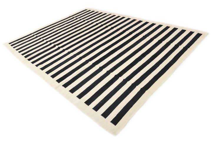 8' 3 x 11' Hand Woven Kilim Modern Wool Rug