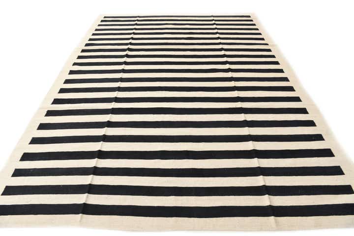 8' 3 x 11' Hand Woven Kilim Modern Wool Rug