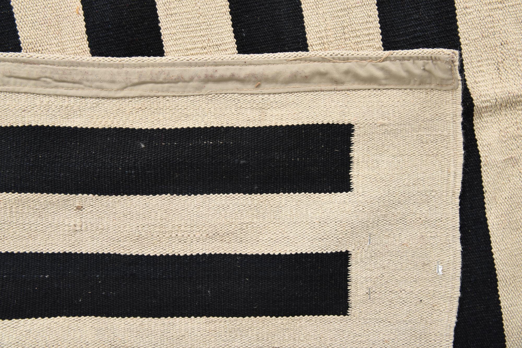 8' 3 x 11' Hand Woven Kilim Modern Wool Rug
