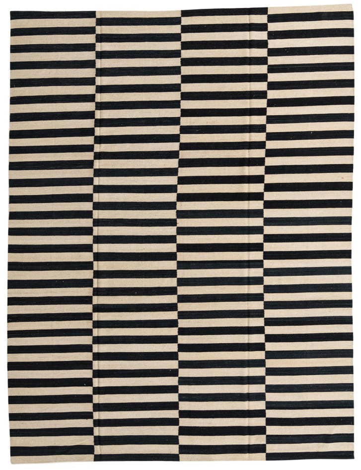 Detail image of 8' 7 x 11' 3 Hand Woven Kilim Modern Wool Rug