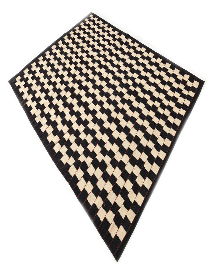 Detail image of 5' 9 x 7' 7  Hand Woven Kilim Modern Wool Rug