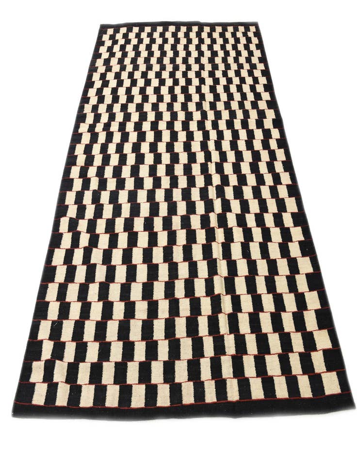 Detail image of 5' 9 x 7' 7  Hand Woven Kilim Modern Wool Rug