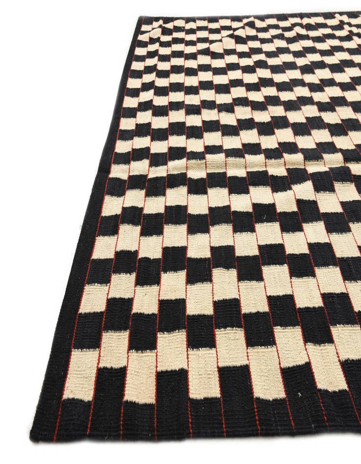 Detail image of 5' 9 x 7' 7  Hand Woven Kilim Modern Wool Rug
