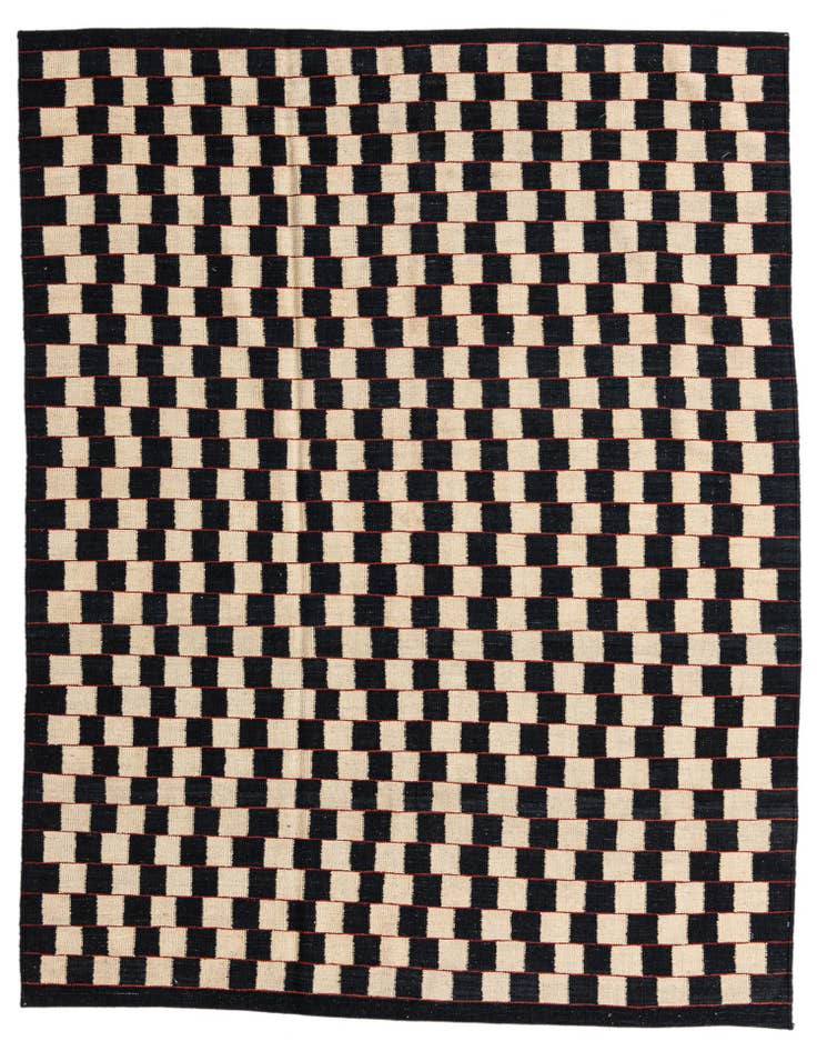 Detail image of 5' 9 x 7' 7 Hand Woven Kilim Modern Wool Rug