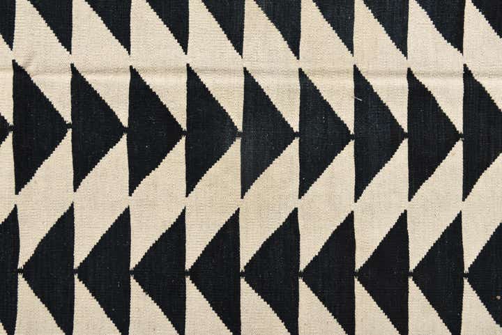 6' 7 x 9' 4 Hand Woven Kilim Modern Wool Rug