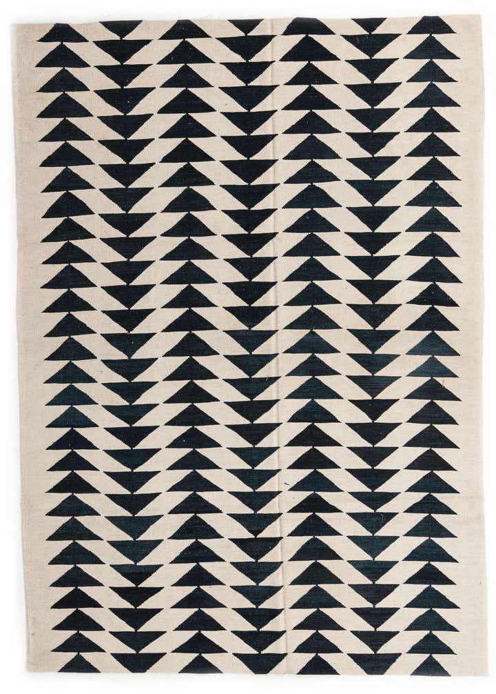 6' 7 x 9' 4 Hand Woven Kilim Modern Wool Rug