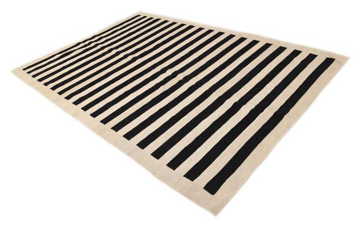 6' 10 x 9' 9 Hand Woven Kilim Modern Wool Rug