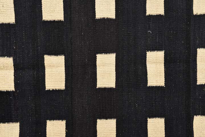 4' 4 x 6' Hand Woven Kilim Modern Wool Rug