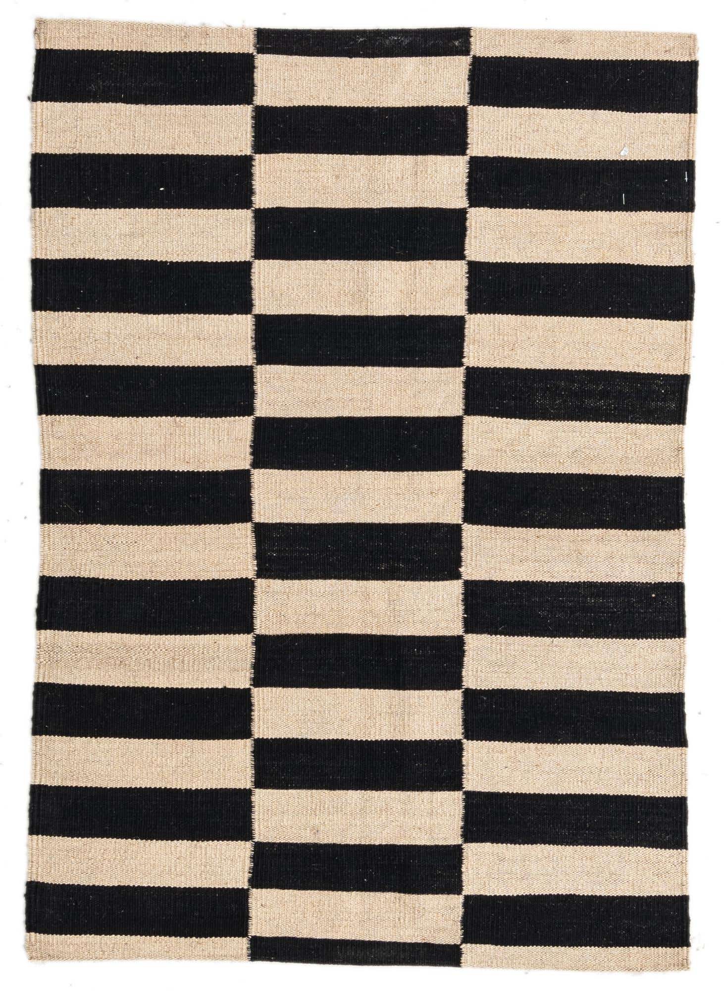 2' 8 x 3' 10 Hand Woven Kilim Modern Wool Rug