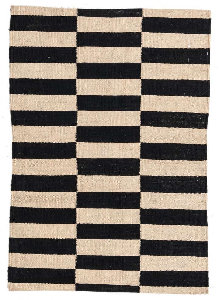 2' 8 x 3' 10 Hand Woven Kilim Modern Wool Rug