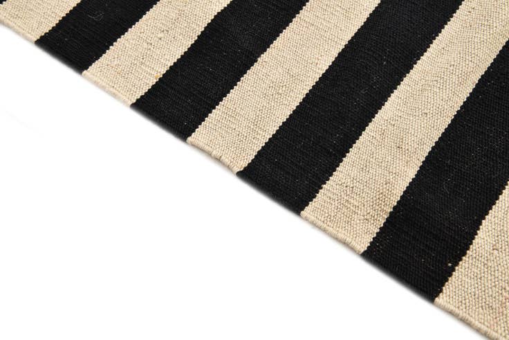 Detail image of 3' 6 x 4' 8 Hand Woven Kilim Modern Wool Rug