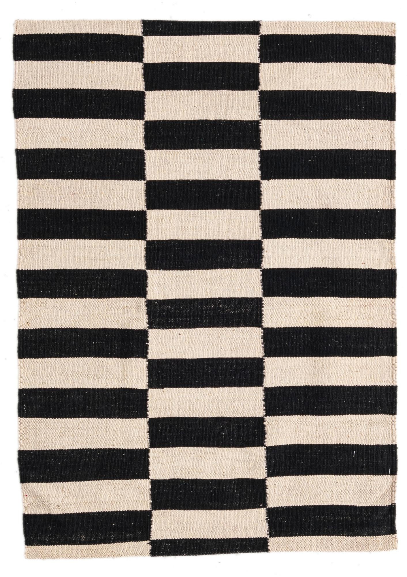 2' 8 x 3' 10 Hand Woven Kilim Modern Wool Rug