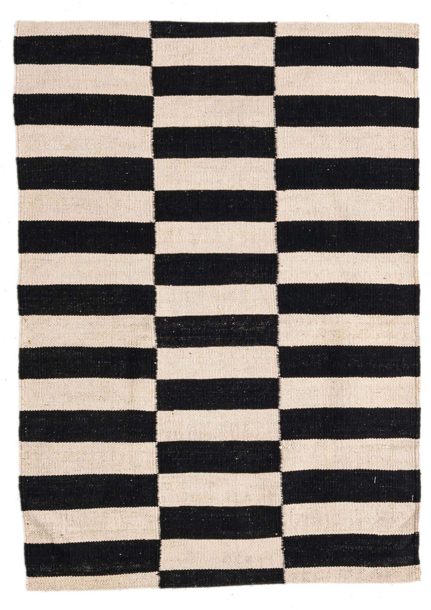 2' 8 x 3' 10 Hand Woven Kilim Modern Wool Rug