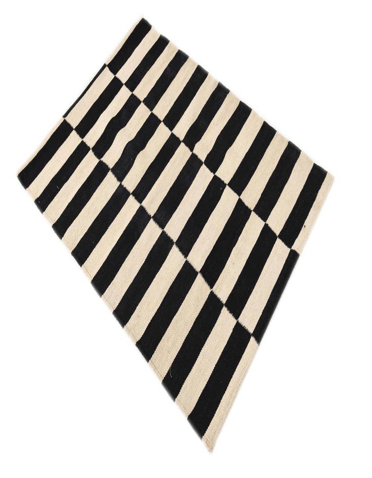 Detail image of 2' 8 x 3' 9  Hand Woven Kilim Modern Wool Rug