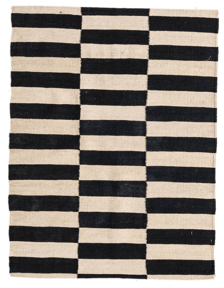 Detail image of 2' 8 x 3' 9 Hand Woven Kilim Modern Wool Rug