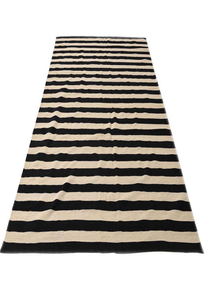 7' x 9' 8 Hand Woven Kilim Modern Wool Rug
