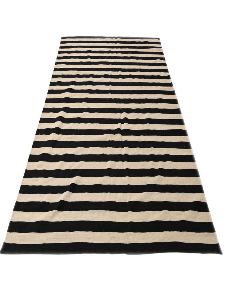 Detail image of 7' x 9' 8 Hand Woven Kilim Modern Wool Rug