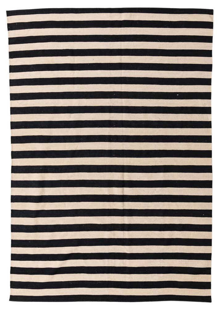 7' x 9' 8 Hand Woven Kilim Modern Wool Rug