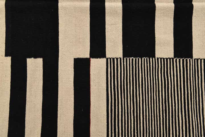 5' 7 x 7' 7 Hand Woven Kilim Modern Wool Rug