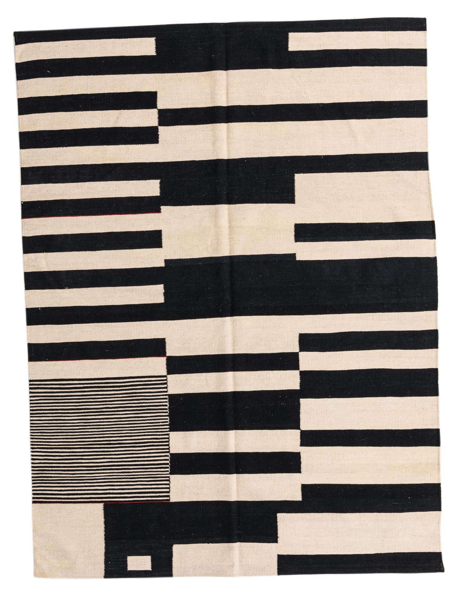 5' 7 x 7' 7 Hand Woven Kilim Modern Wool Rug