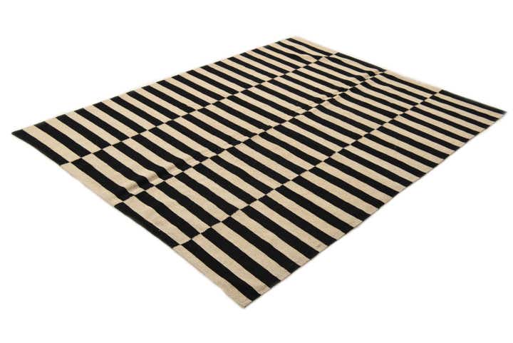 5' 10 x 7' 9 Hand Woven Kilim Modern Wool Rug