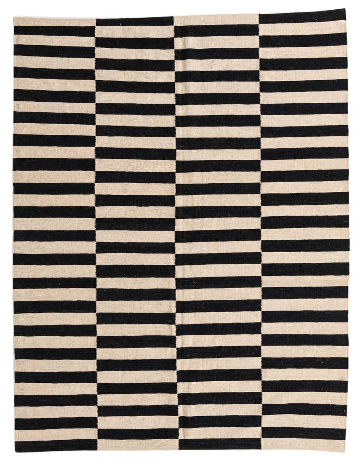 Detail image of 5' 10 x 7' 9 Hand Woven Kilim Modern Wool Rug