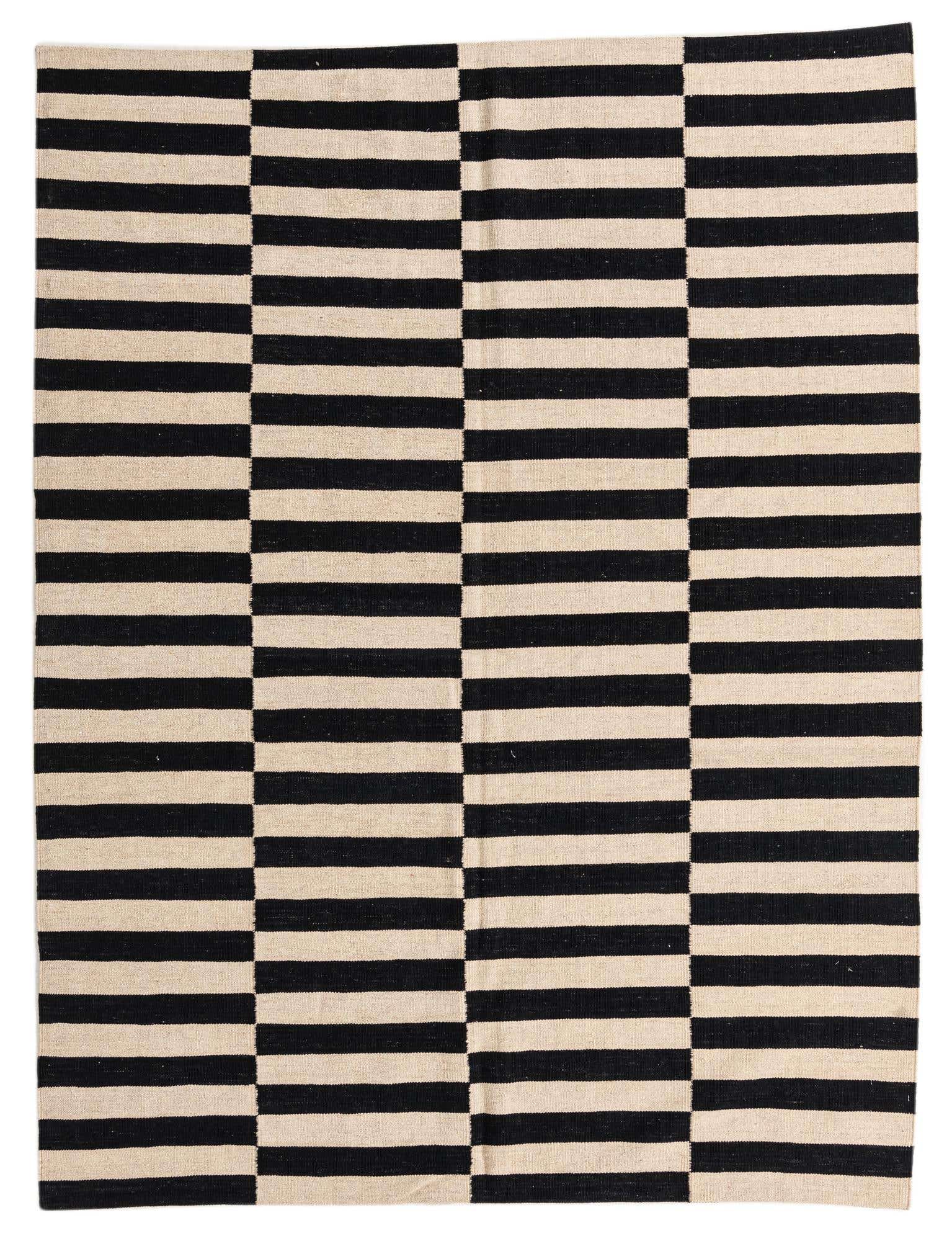 5' 10 x 7' 9 Hand Woven Kilim Modern Wool Rug