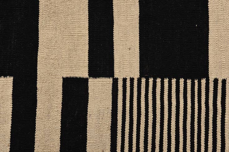 Detail image of 5' x 6' 8 Hand Woven Kilim Modern Wool Rug