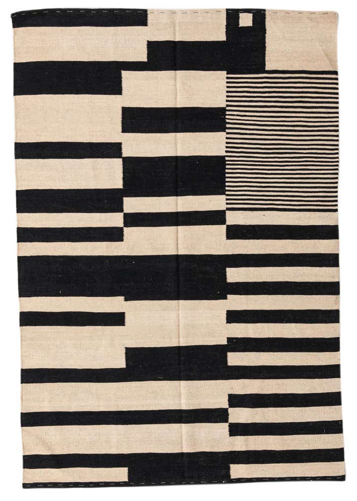 5' x 6' 8 Hand Woven Kilim Modern Wool Rug