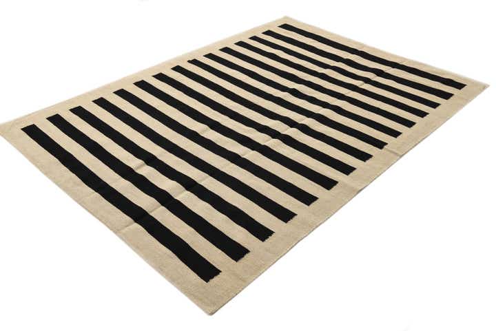 5' 7 x 7' 8 Hand Woven Kilim Modern Wool Rug