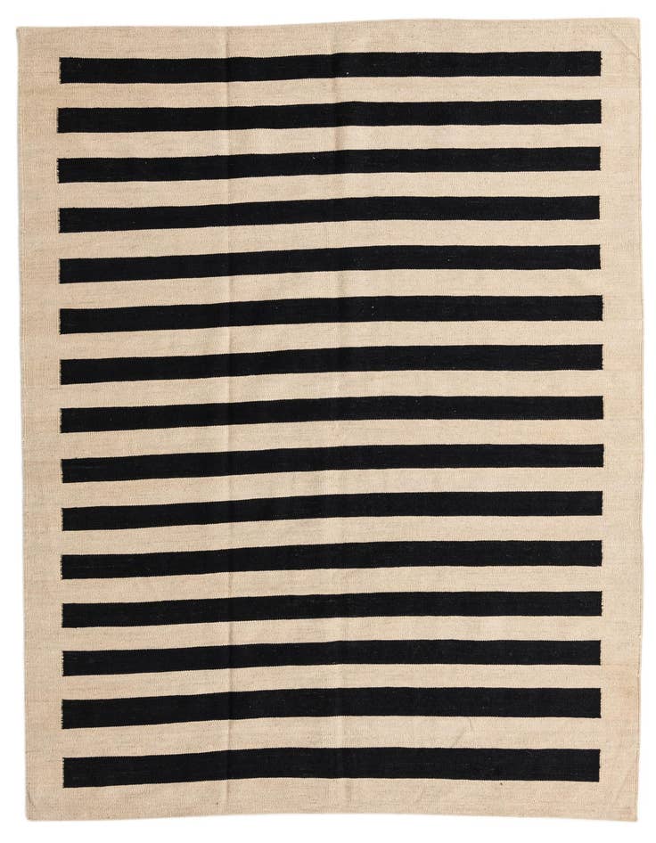 Detail image of 5' 7 x 7' 8 Hand Woven Kilim Modern Wool Rug