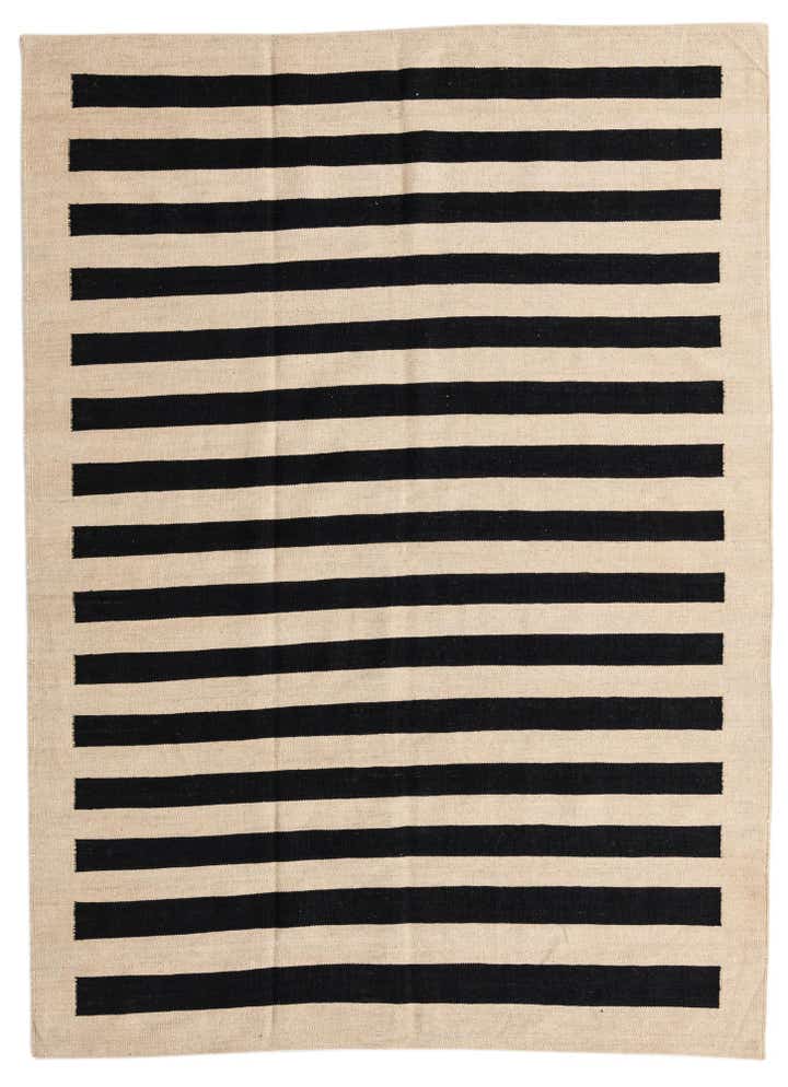 5' 7 x 7' 8 Hand Woven Kilim Modern Wool Rug