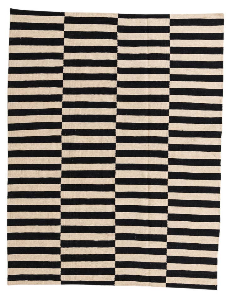 Detail image of 5' 7 x 7' 8 Hand Woven Kilim Modern Wool Rug