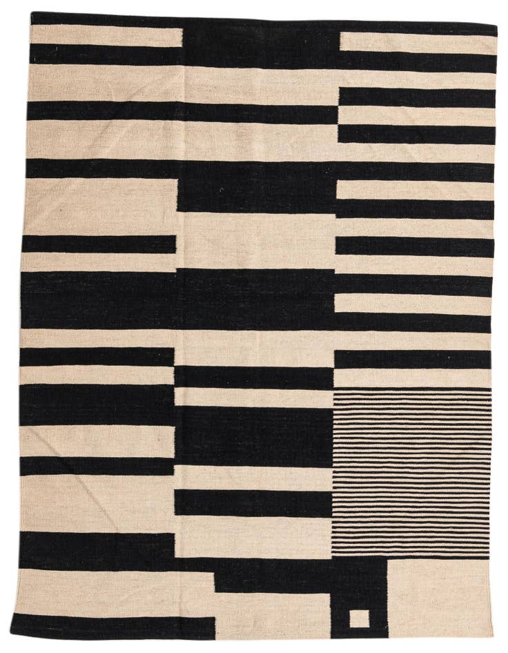Detail image of 5' 7 x 7' 9 Hand Woven Kilim Modern Wool Rug