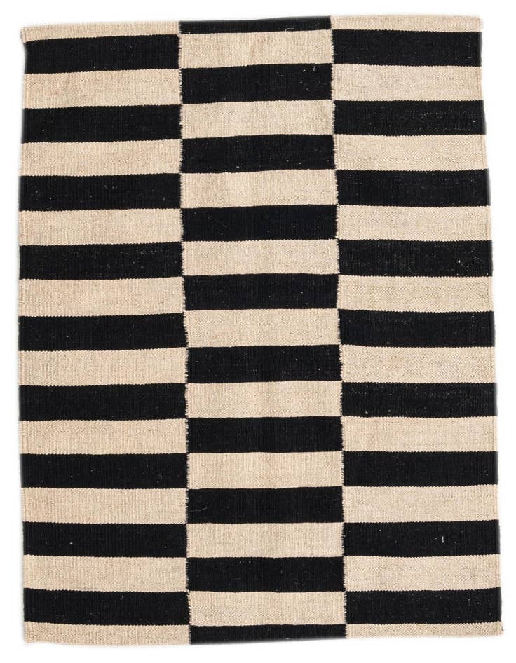 Detail image of 2' 8 x 3' 9 Hand Woven Kilim Modern Wool Rug