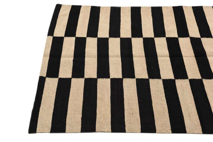 3' 3 x 4' 9 Hand Woven Kilim Modern Wool Rug