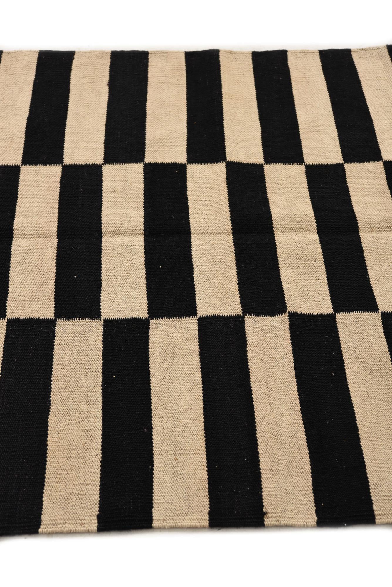 3' 3 x 4' 9 Hand Woven Kilim Modern Wool Rug